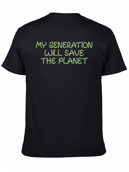 Camiseta Negra: Mi Generación Salvará El Planeta