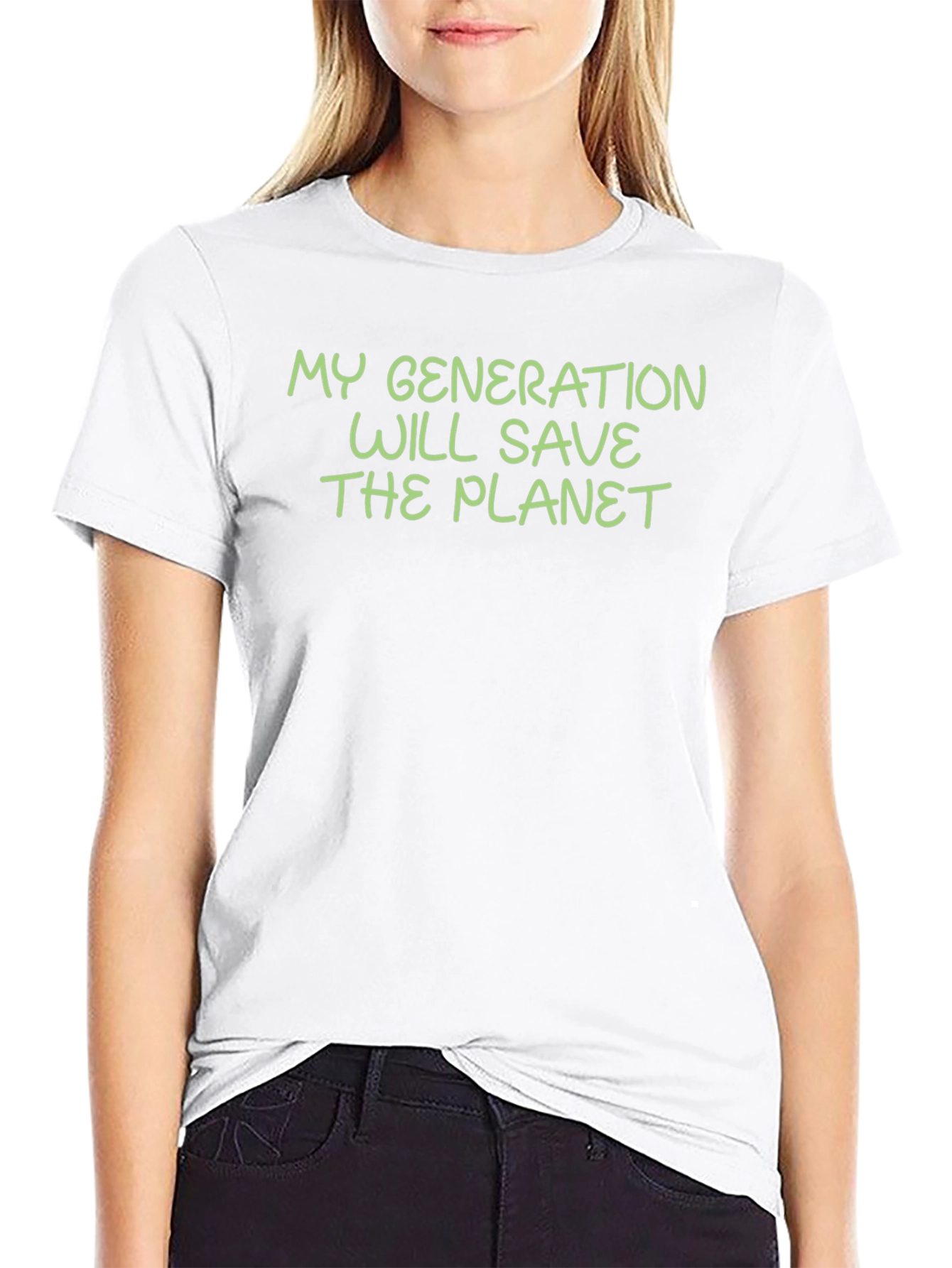 Camiseta Negra: Mi Generación Salvará El Planeta