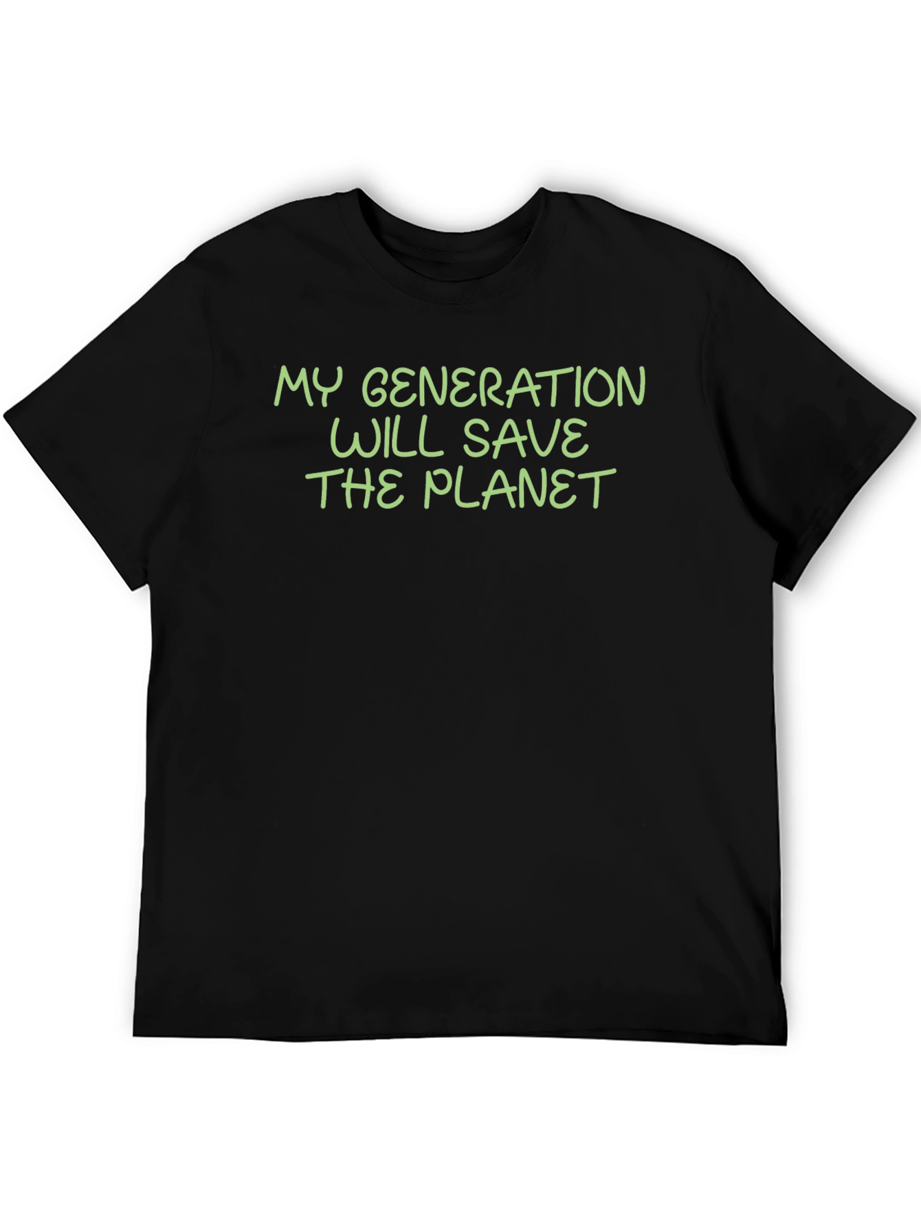 Camiseta Negra: Mi Generación Salvará El Planeta