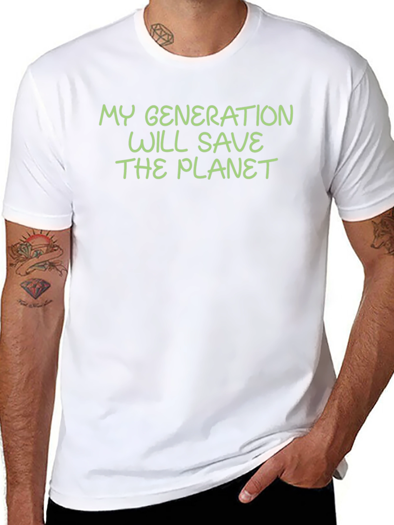 Camiseta Negra: Mi Generación Salvará El Planeta