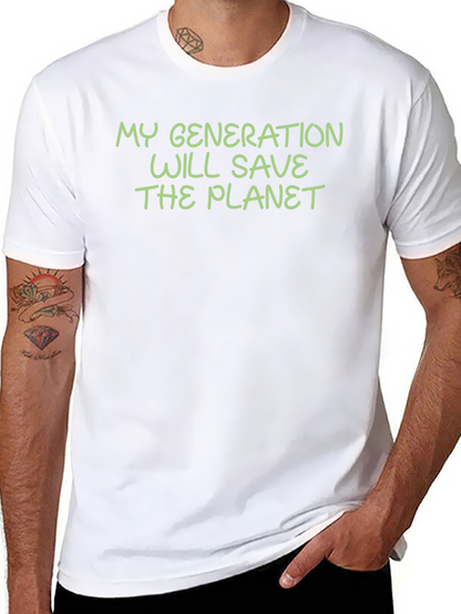 Camiseta Negra: Mi Generación Salvará El Planeta