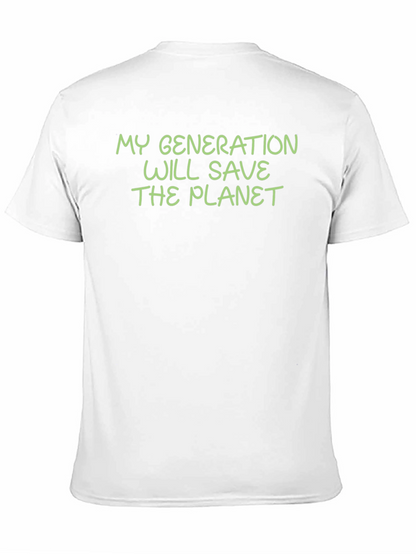 Camiseta Negra: Mi Generación Salvará El Planeta