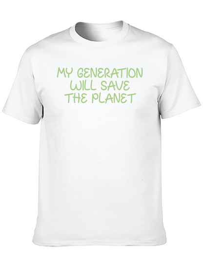 Camiseta Negra: Mi Generación Salvará El Planeta