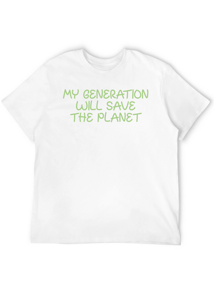 Camiseta Negra: Mi Generación Salvará El Planeta