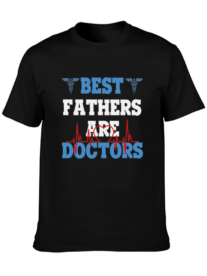 Camiseta Negra Mejores Padres son Doctores