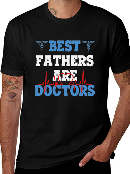 Camiseta Negra Mejores Padres son Doctores