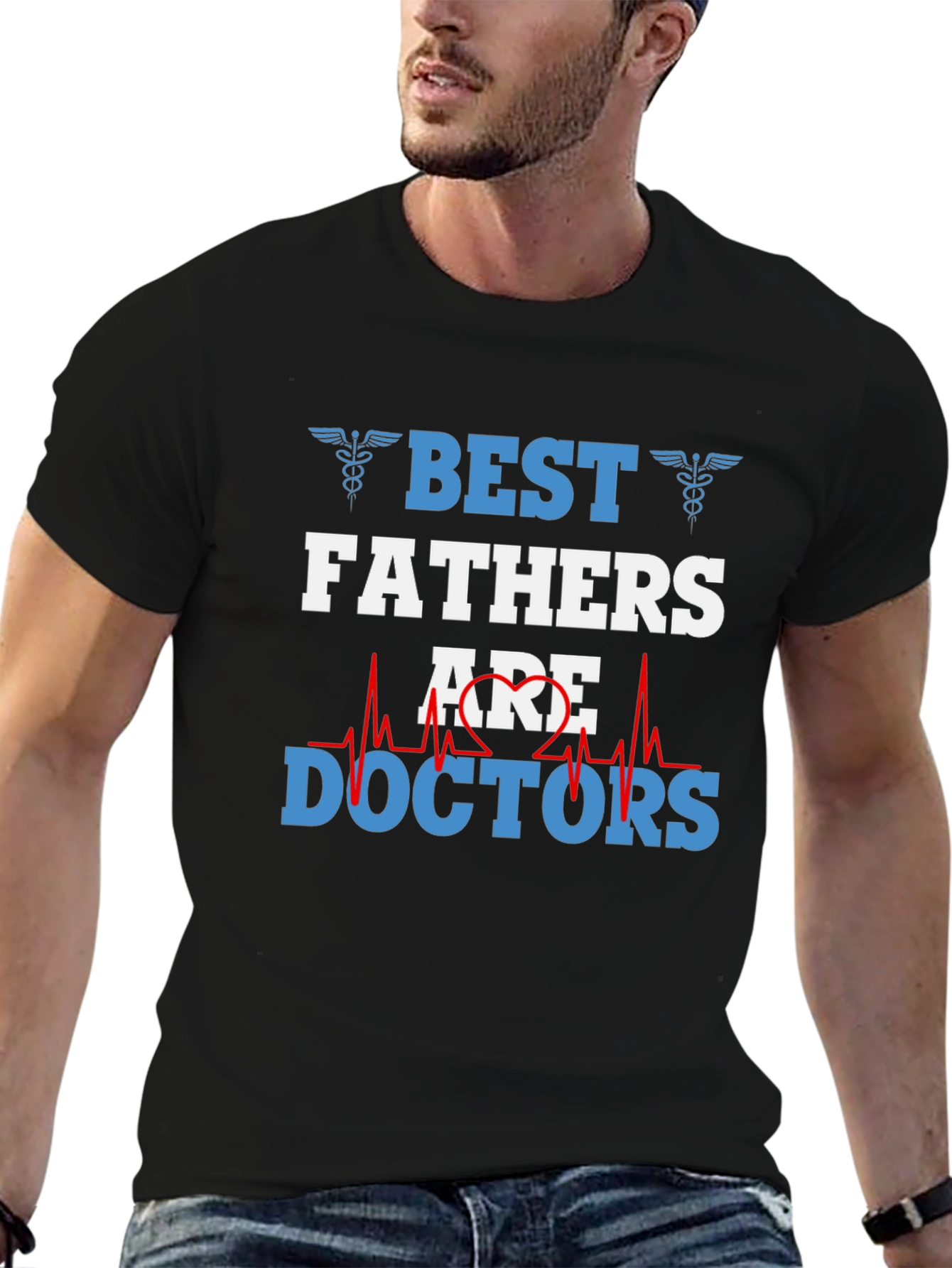 Camiseta Negra Mejores Padres son Doctores