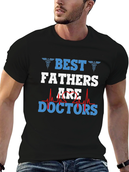 Camiseta Negra Mejores Padres son Doctores