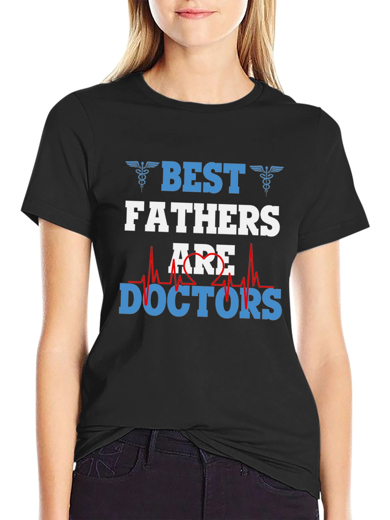 Camiseta Negra Mejores Padres son Doctores