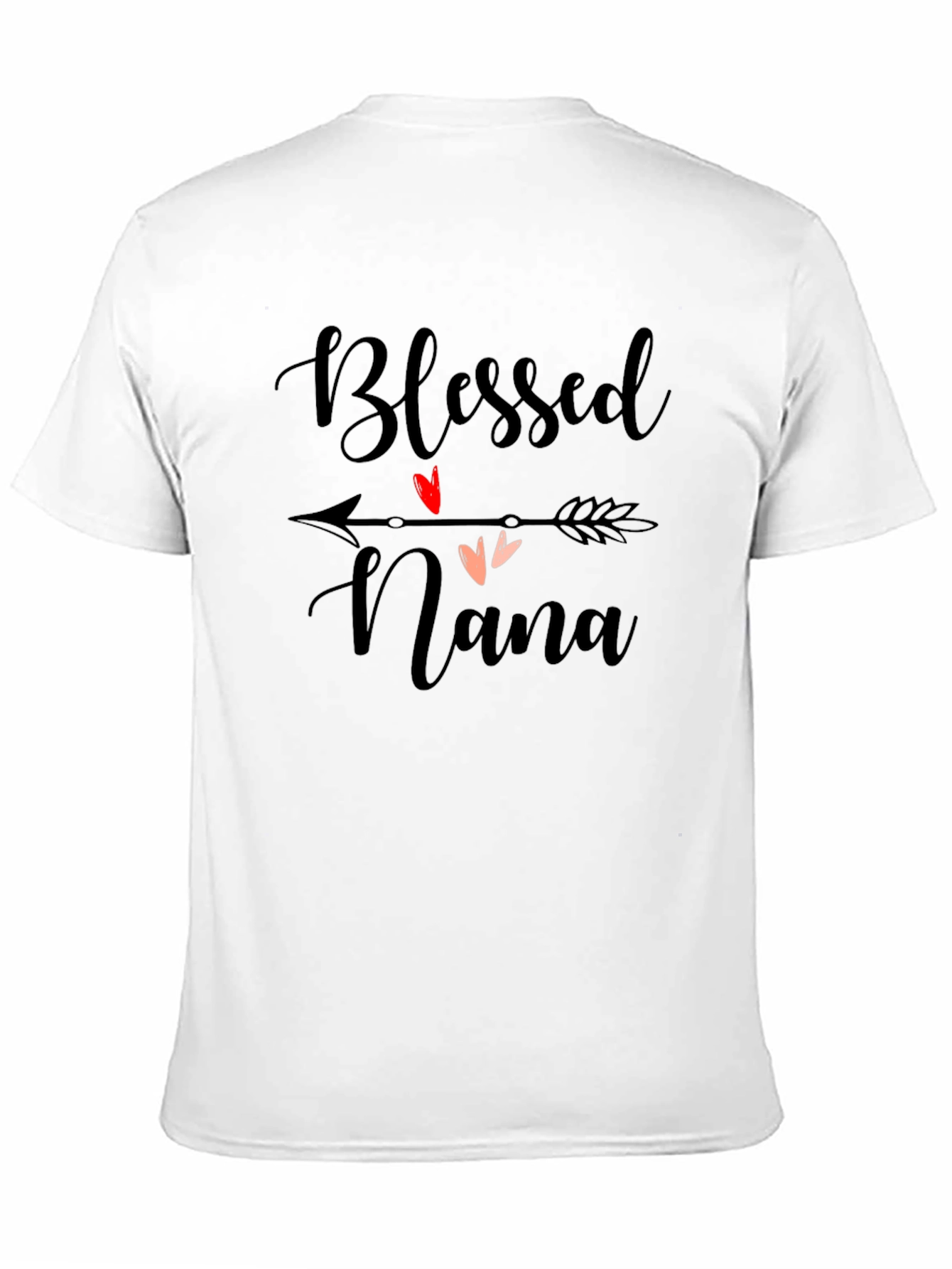 Camiseta Negra Blessed Nana con Diseño de Flecha