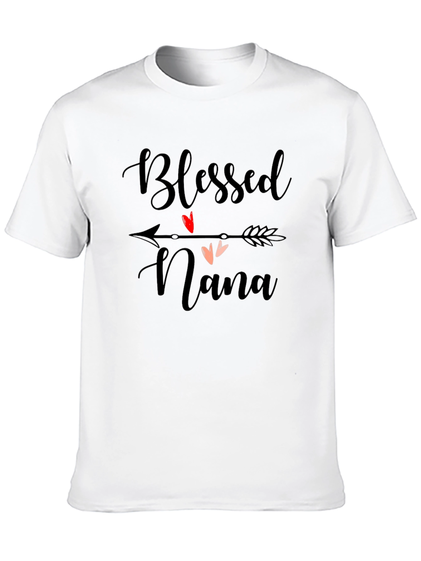 Camiseta Negra Blessed Nana con Diseño de Flecha