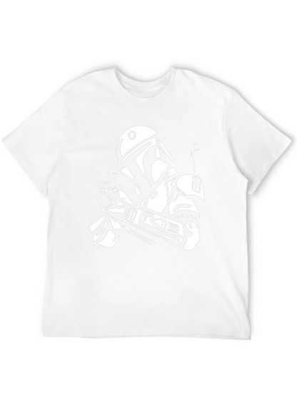 Camiseta Negra Star Wars Boba Fett para Hombre