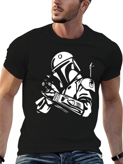 Camiseta Negra Star Wars Boba Fett para Hombre